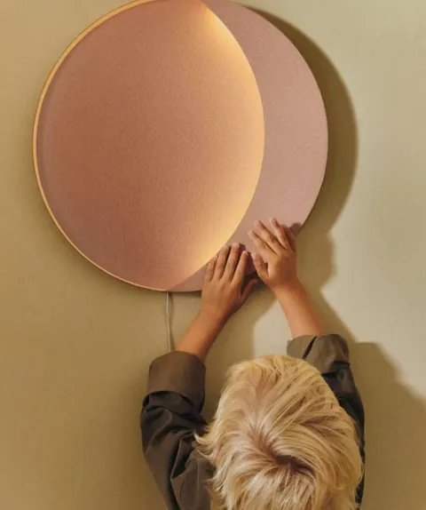 Applique murale en forme de lune